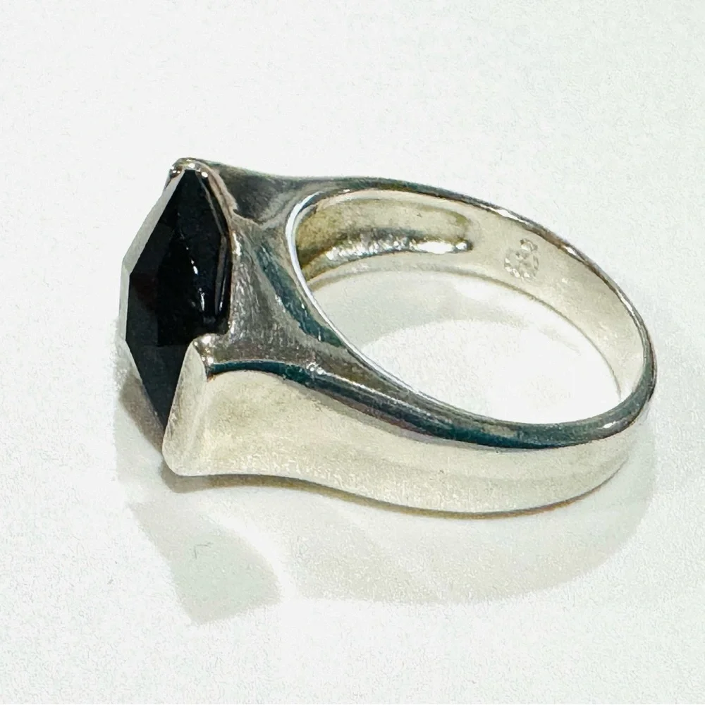Premier Designs Faceted Brown Topaz Silver Ring